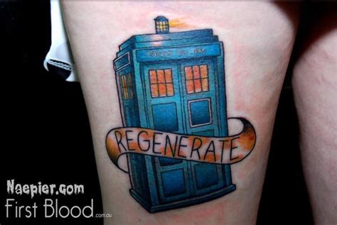 Tardis By Jade Doctor Who Tattoos Geometric