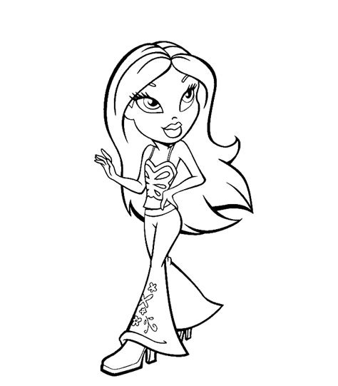 Bratz Dolls Coloring Pages Coloring Home