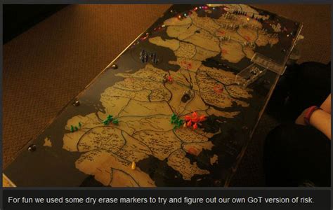 Old Coffee Table Turned Into A Table Of Westeros From Game Of Thrones