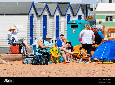 Beach Huts On Beach Paignton Hi Res Stock Photography And Images Alamy