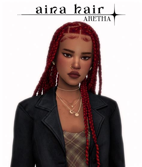 Aina Braids Aretha On Patreon The Sims 4 Pc Sims 4 Mm Cc Sims Four