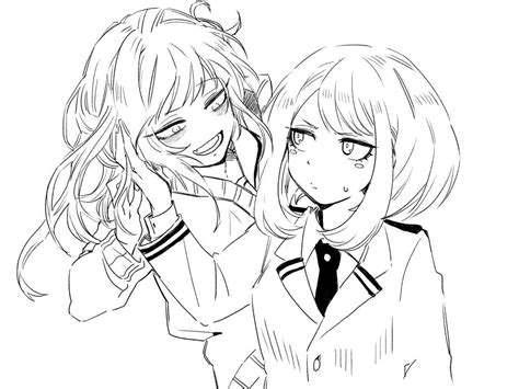 Himiko Toga And Uraraka Ochako My Hero Academia Ship Art Boku No Hero