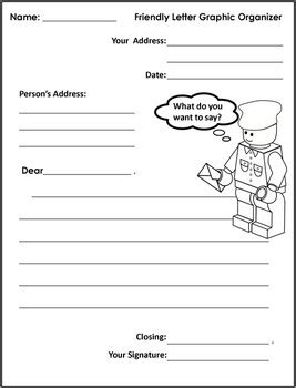 (want this entire set of fifth grade writing prompts in one easy document? Friendly Letter Graphic Organizer & Templates *Editable by ...
