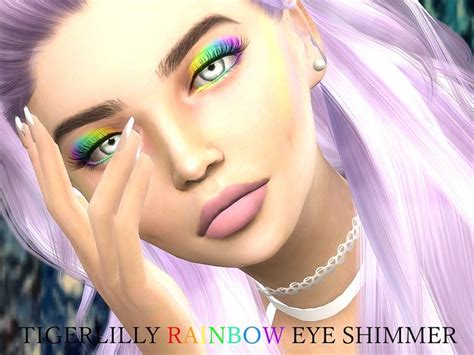 A Quirky Rainbow Eye Shadow To Go With My Highlighter Found In Tsr