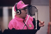 Elton John recording the album Blaze of Glory, Los Angeles, CA, May ...