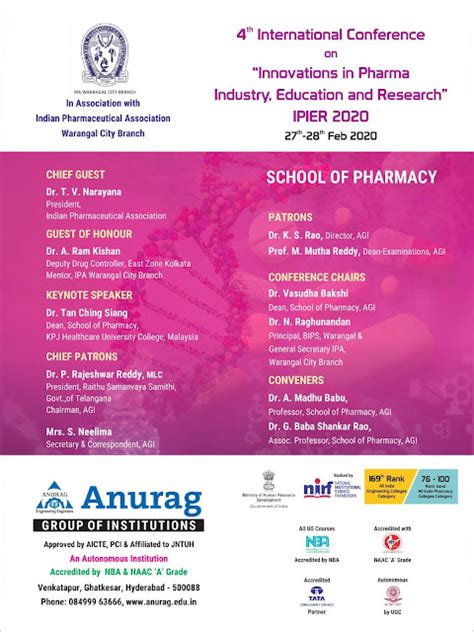 4th International Conference On Innovation In Pharma Industry Education And Research