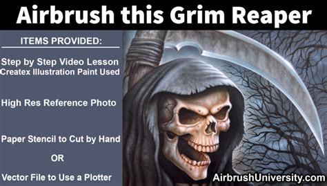 Step By Step Grim Reaper Airbrush University