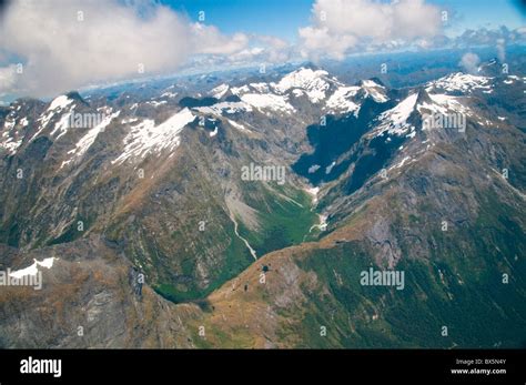 Southern Alpsarial Photography To Milford Soundvalleys Snow Capped