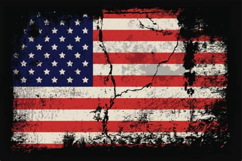 Grunge Illustration Of The American Flag Stock Illustration Download