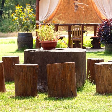 11 Ways To Decorate Your Home With A Tree Stump Tree Stump Table