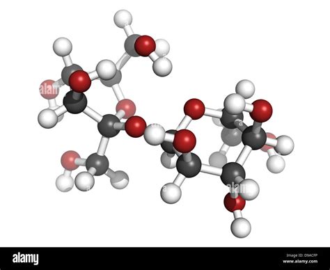 Sucrose Sugar Molecule Atoms Represented Hi Res Stock Photography And