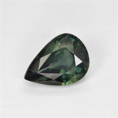 Green Sapphire 13ct Pear From Madagascar Gemstone
