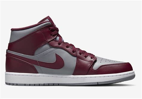 Air Jordan 1 Mid Cherrywood Red Dq8426 615 Release Date Sbd