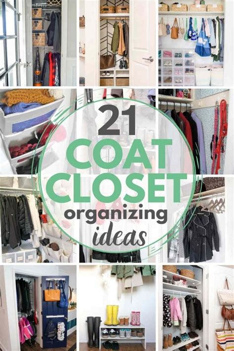 21 Incredible Coat Closet Organizing Ideas The Heathered Nest