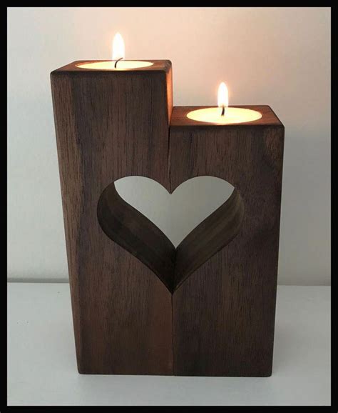 Picture Of Heart Candle Holder Oldschoolwoodworkingtips