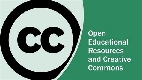 Open Educational Resources And Creative Commons Youtube