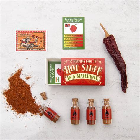 Worlds Hottest Chilli Powders In A Matchbox By Marvling Bros Ltd