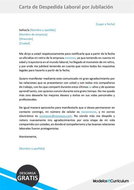 Cartas De Despedida Para Descargar Gratis Ejemplos