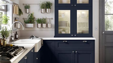 Axstad Blue Kitchen Fronts In A Kitchen With Green Plants Ha C1b0e1aea67dd3ca2eb7b6aa3331af43 