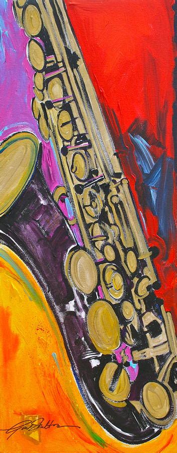 Early Evening Saxophone Painting By Gail Denney Shelton Fine Art America