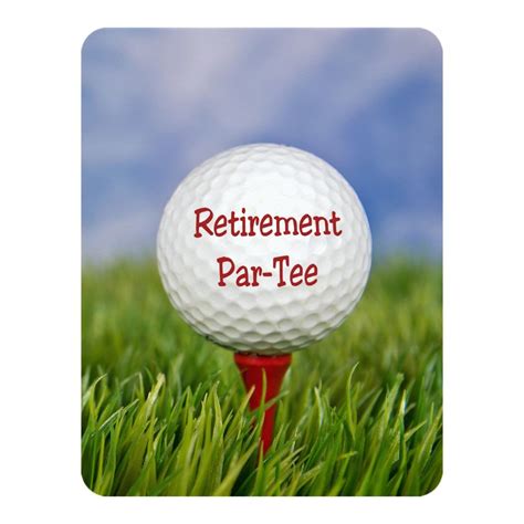 Retirement Party Golf Theme Invitation Zazzle Golf Theme