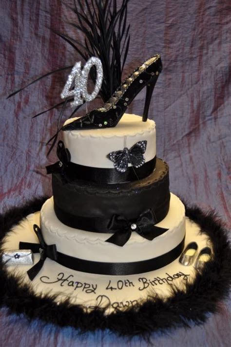 Birthday cake with candles for 40th birthday. fashion show idea | Cake, 40th birthday cakes, Cakes for women