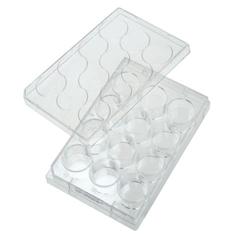 12 Well Tissue Culture Plate With Lid Individual Sterile Quality Biological