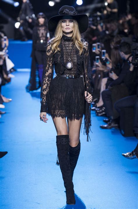 Magdalena Frackowiak At Elie Saab Fashion Show In Paris 03