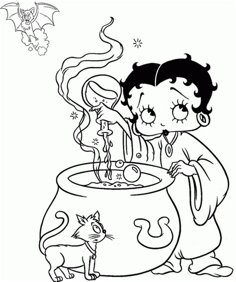 Betty Boop Coloring Pages Printable Free