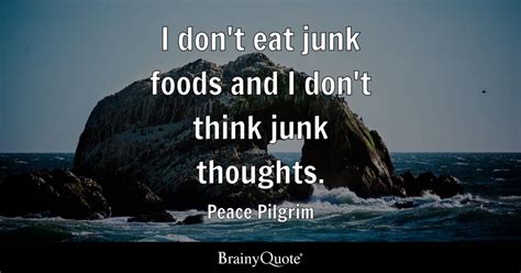 Peace Pilgrim I Dont Eat Junk Foods And I Dont Think