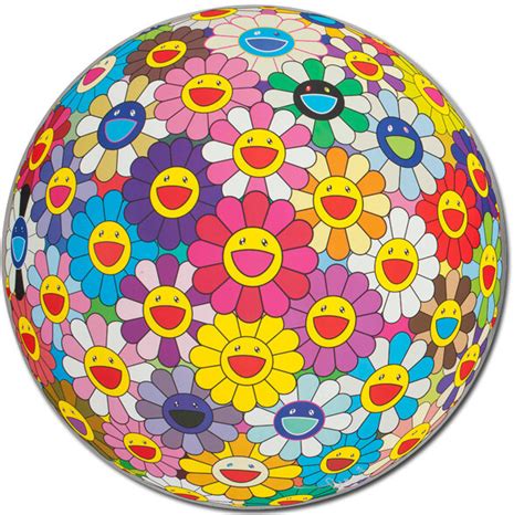 Takashi Murakami Flower Ball 2011 Without Frame — Powder Art Niseko