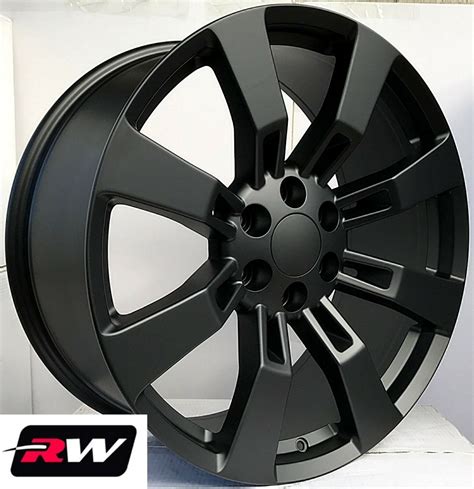 20 Inch Chevy Suburban Factory Style Denali Wheels Ck375 Satin Black Rims