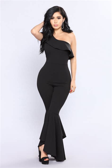 Janet Guzmán Ruffle Jumpsuit Black Jumpsuit Fashion Dresses Women s