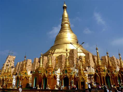 Filethe Shwedagon Paya In Yangon Rangoon Myanmar Burma