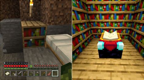How To Make A Bookshelf In Minecraft Vgkami