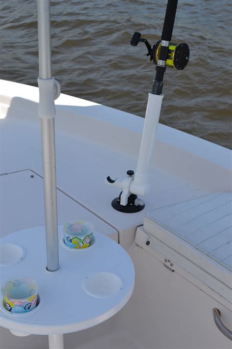 Boat umbrella for fishing boat umbrella shade. Boat Table for Ski Boats Pontoon Boats and Fishing Boats ...