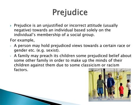 Example Of Prejudice
