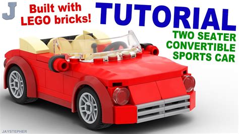 Lego Tutorial How To Make A Two Seater Convertible Sports Car Youtube