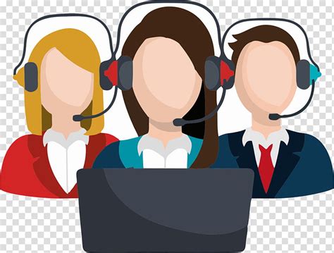 Cartoon Call Centre Job Conversation Cartoon Employment Technology