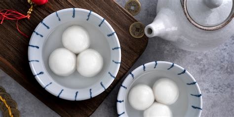 Premium Photo Top View Of Big Tangyuan Yuanxiao Glutinous Rice