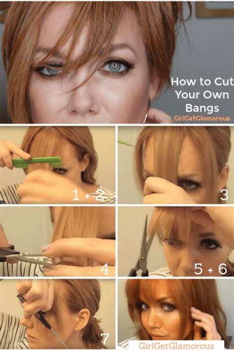 How To Cut Trim Your Own Bangs At Home Like A Pro • Girlgetglamorous