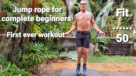 My First Jump Rope Workout For Complete Beginners Follow Along Fit Over 50 Youtube