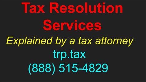 Tax Resolution Services 4 Types Of Companies Explained