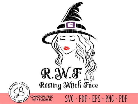 Resting Witch Face Svg Witch Svg Halloween Svg Witch Cut Etsy