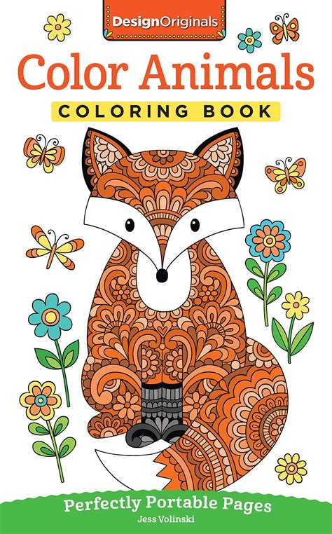 Color Animals Coloring Book Perfectly Portable Pages On Th