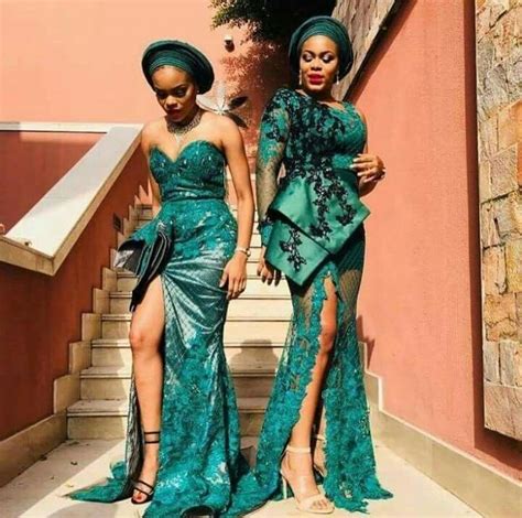 Emerald Green Couple African Traditional Wedding Sweden Ph