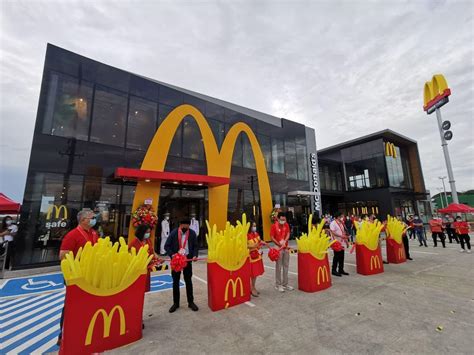 They rechristened their business as a hamburger stand, and later turned the company into a franchise, with the golden arches logo being introduced in 1953 at a location in phoenix, arizona. Take a look inside the biggest McDonald's store in the ...