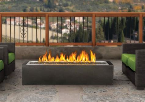 Patioflame Linear Fire Pit Gas Outdoor Fire Pit Fines Gas Outdoor