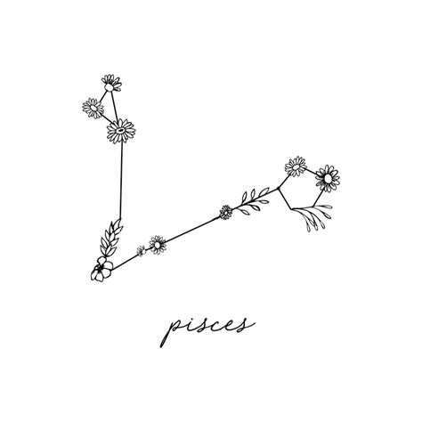 Pin by Katrina Lara on Tatoo | Pisces constellation tattoo png image