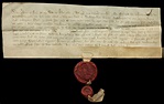 Medieval English genealogy: Charter of Sir William and Alice de Hoo for ...